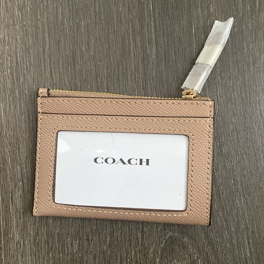 Coach Tan Card Holder Wallet - Picture 7 of 9